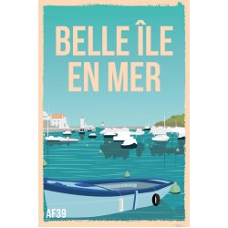 Lot de 5 Affiches Belle île en Mer
